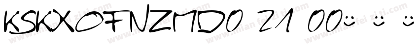 KSKXOFNZMD0 21 00字体转换